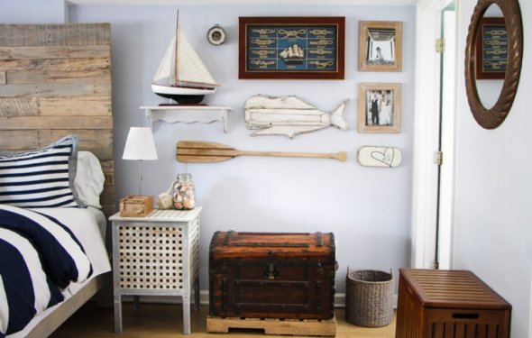 Nautical themed home decor