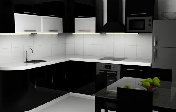 Home interior kitchen design