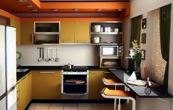 Kitchen Designs Small Spaces