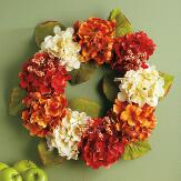 Autumn Hydrangea Wreath