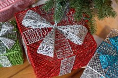 xmas Decorating Tips: Martha Stewart Living Jingle Brights Decorative present Boxes