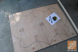 Creatig a DIY mirror: very first draw form regarding the board