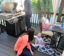 Deck Decorating Ideas: A for outside cooking and outside dining