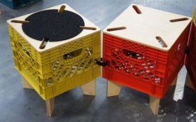 Milk Crate Stool