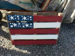 pallet paint flag