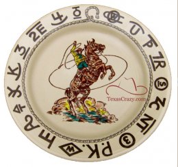 Rodeo Pattern 9 1/2 inch lunch dish # 06