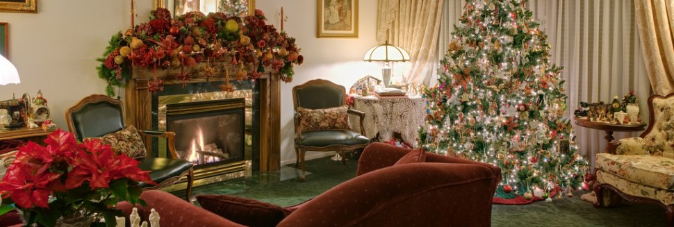 Home interior Christmas decorations