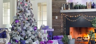 Home Christmas tree decorations