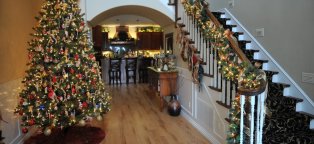 Homes decorated for Christmas